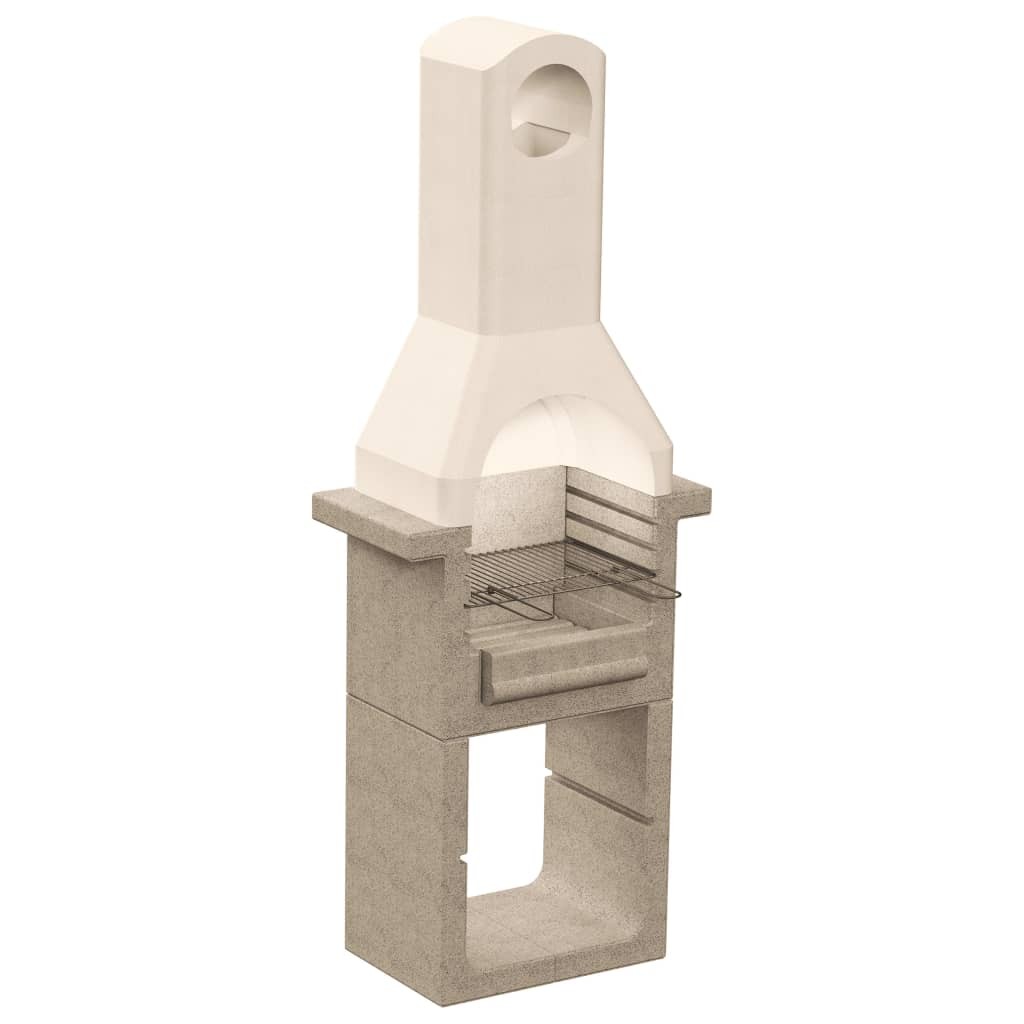 Concrete Charcoal BBQ Stand with Chimney